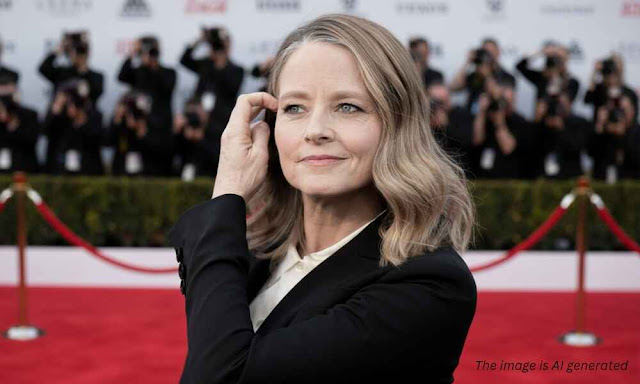 Jodie Foster reflecting on her experience as a child actor in Hollywood during a recent interview