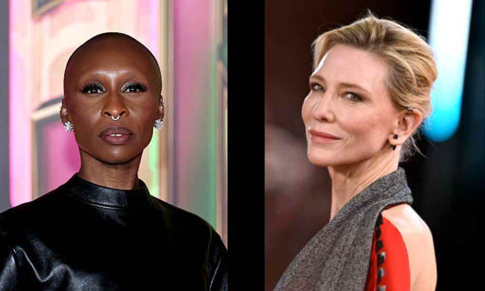 Cate Blanchett speaking about the Displacement Film Fund at the International Film Festival Rotterdam