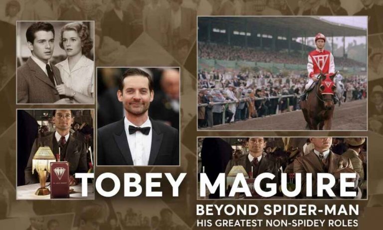 Tobey Maguire portrait highlighting his most intense film performances