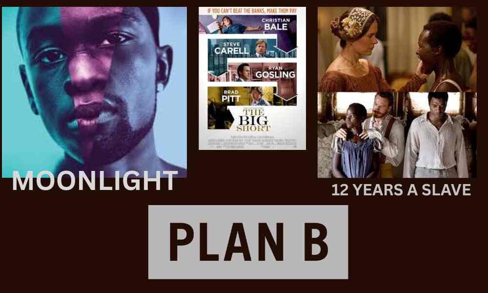 Plan B Entertainment production company films including Moonlight 12 Years a Slave and The Big Short